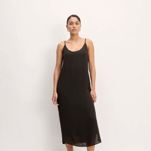 NWT Everlane the summer slip Black maxi Dress